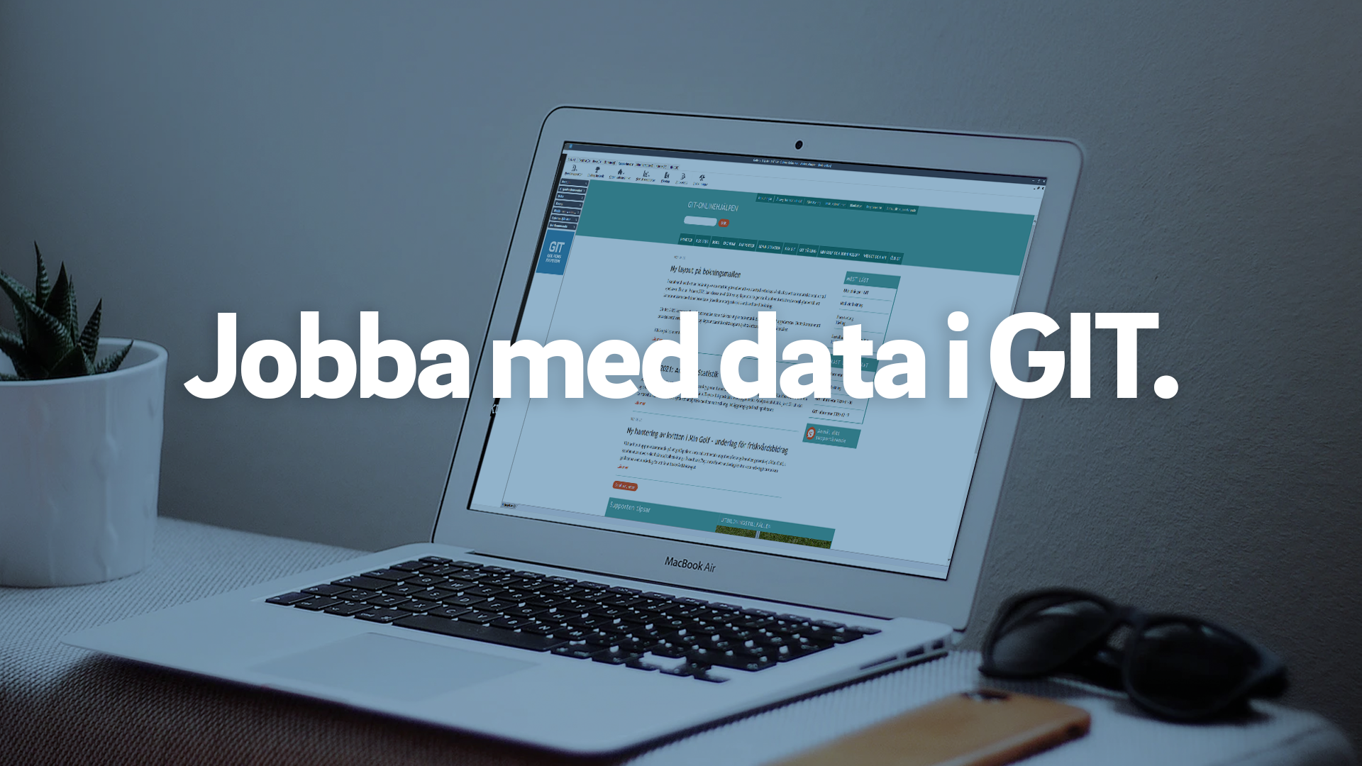 Jobba med data i GIT.